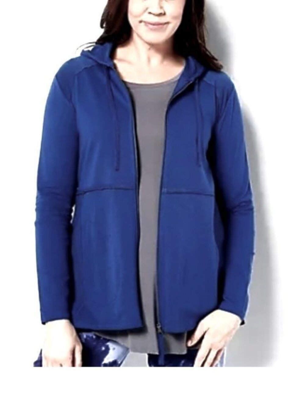 LOGO Lounge Lori Goldstein French Terry Zip Hoodie